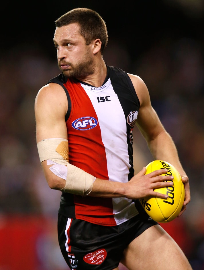 AFL 2015 Rd 22 - St Kilda v Sydney Jarryn Geary should be the Saints' skipper when Nick Riewoldt relinquishes the role, says Sam Gilbert - ${keywords}